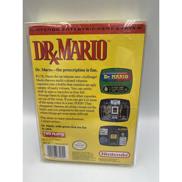 1990 Nintendo Dr. Mario Nes Oval Seal (Brand New Factory Sealed!) Wow! 🔥 - Picture 14 of 14